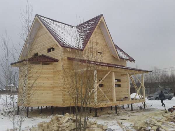 Дом из бруса 7x9 в Раменском районе, СП Кузнецовское