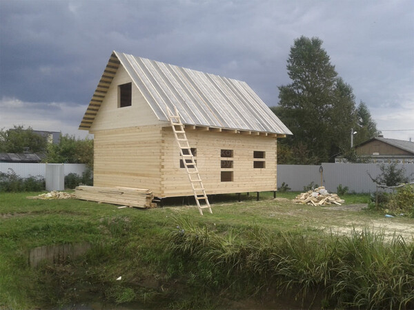 Дом из бруса 6x8 в Троицке