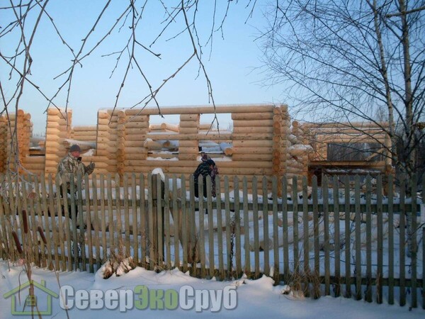 Строительство сруба из калиброванного бревна, Волоколамский р-н