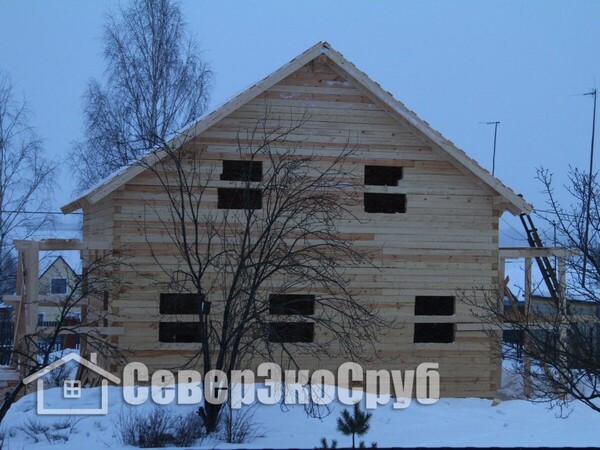 Строительство дома из обычного бруса д.Ивантиново, Серпуховский р-н