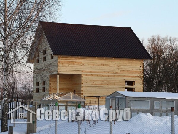 Строительство дома из обычного бруса д.Ивантиново, Серпуховский р-н