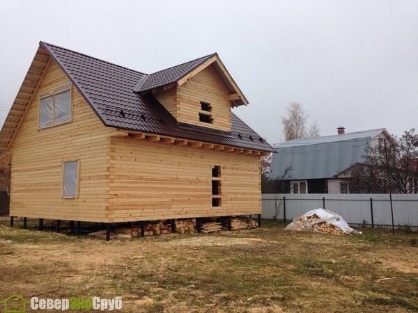 Дом из бруса в Рузском районе, д.Алексино, Московская область